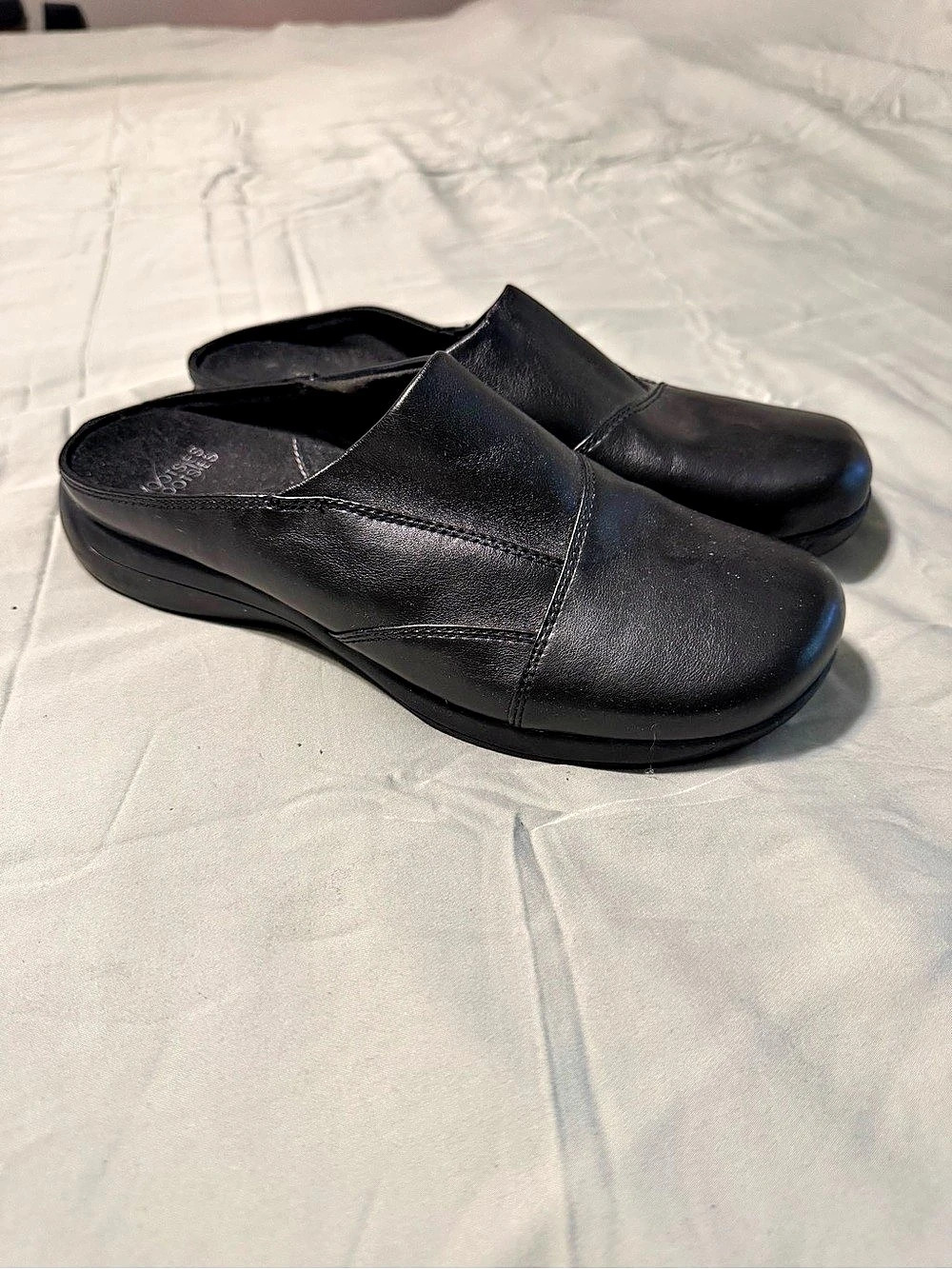 Mootsies Tootsies Black Comfort Mule Clog Shoes Size 11